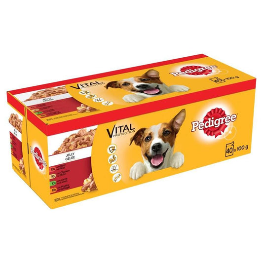 Pedigree Adult Vital Protection: Jelly (40 x 100g Pouches) Clear Store