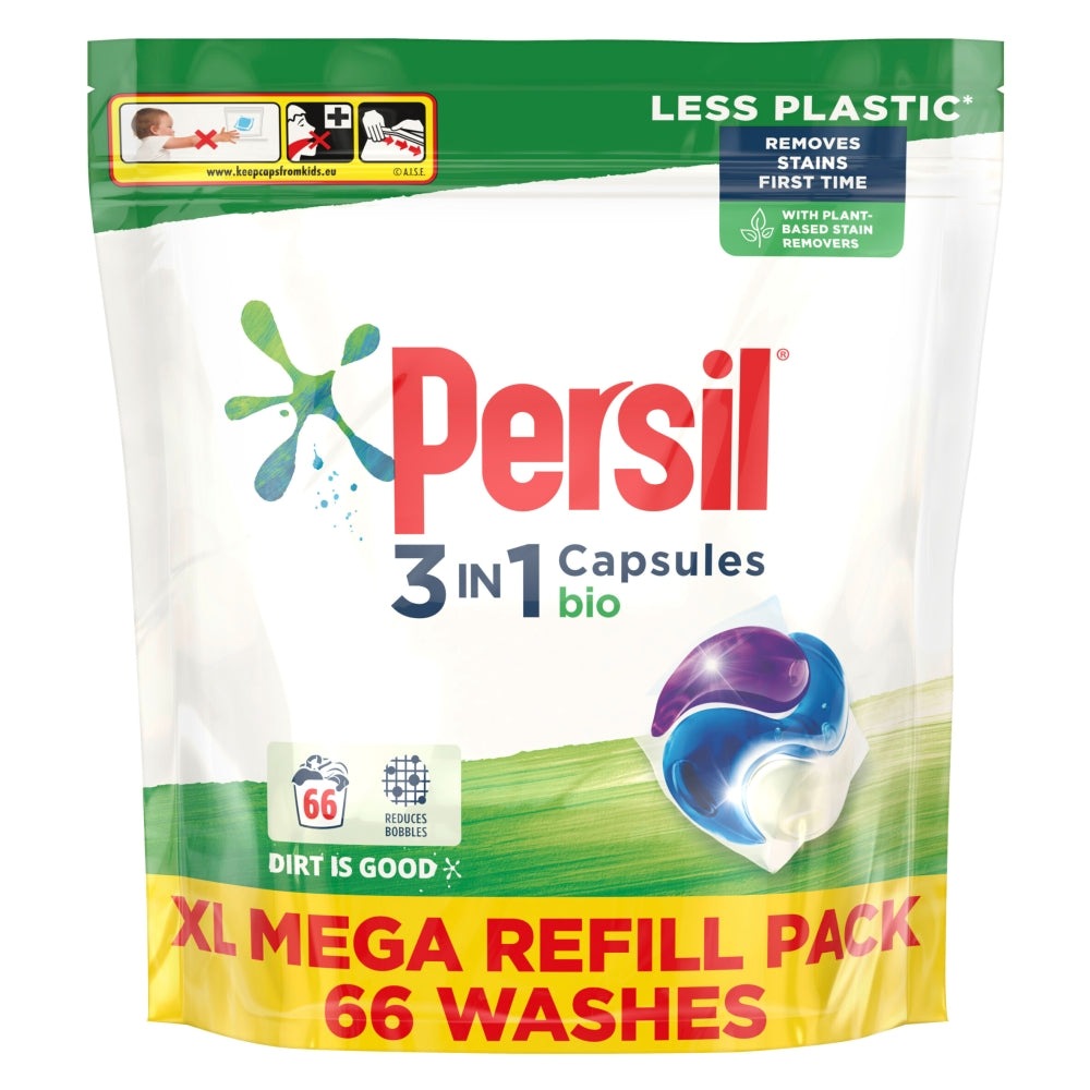 Persil Bio Laundry Washing Capsules 66 Wash Clear Store