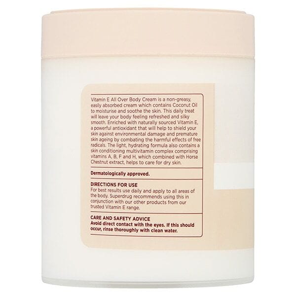 Vitamin E All Over Body Cream 475ml Clear Store